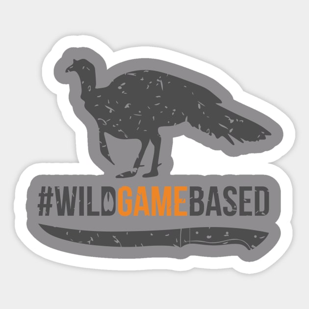 Wild Game Based Turkey Logo Sticker by WILD GAME BASED